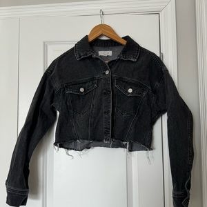 Pacsun Cropped Black Jean Jacket